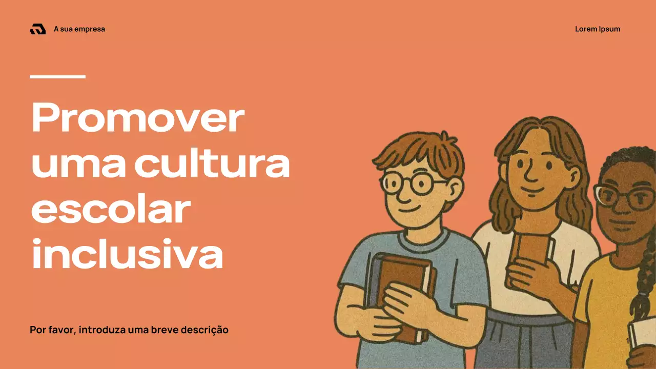 Apresentação do Guia Escolar Retro Laranja