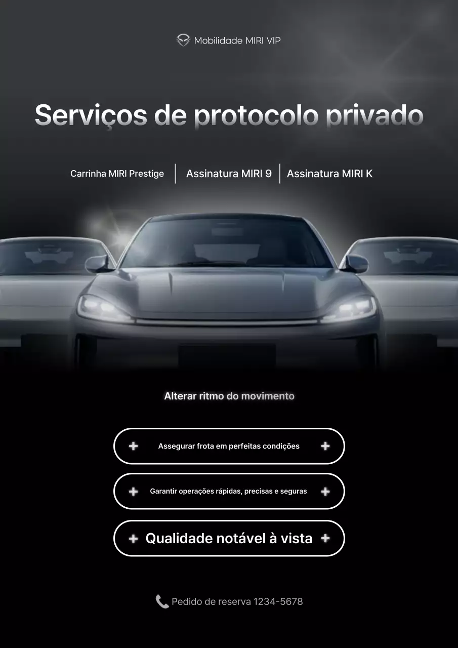 propaganda de carro de luxo preto