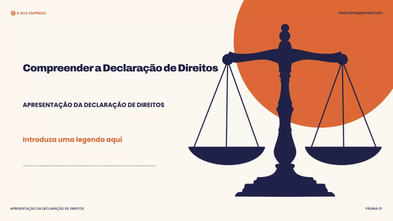 Apresentação da Declaração Moderna de Direitos da Marinha e Laranja