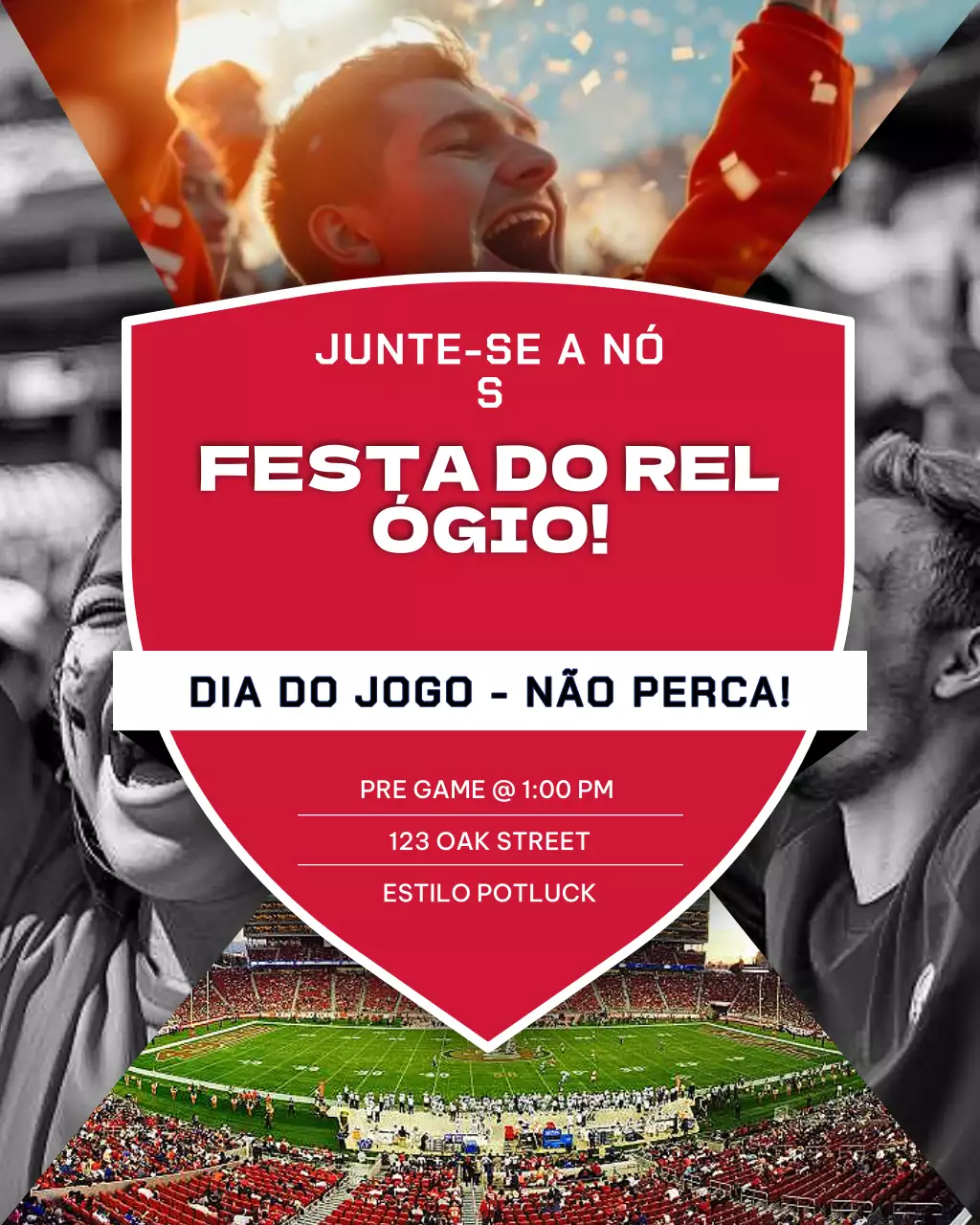Convite para festa do Red Bold Sports Watch no Instagram