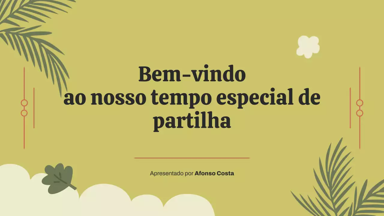 Apresentação do Anúncio do Evento Botânico Verde
