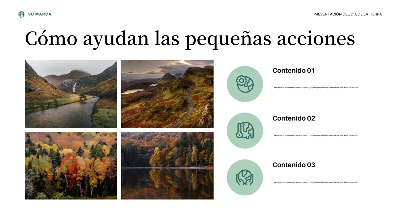 Presentación del anuncio del Día de la Tierra con estética rosa