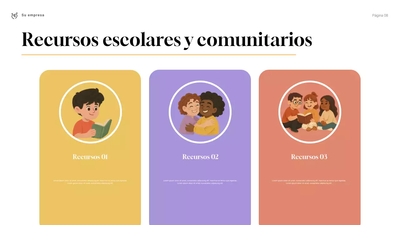 Presentación de la comunidad familiar moderna y sencilla