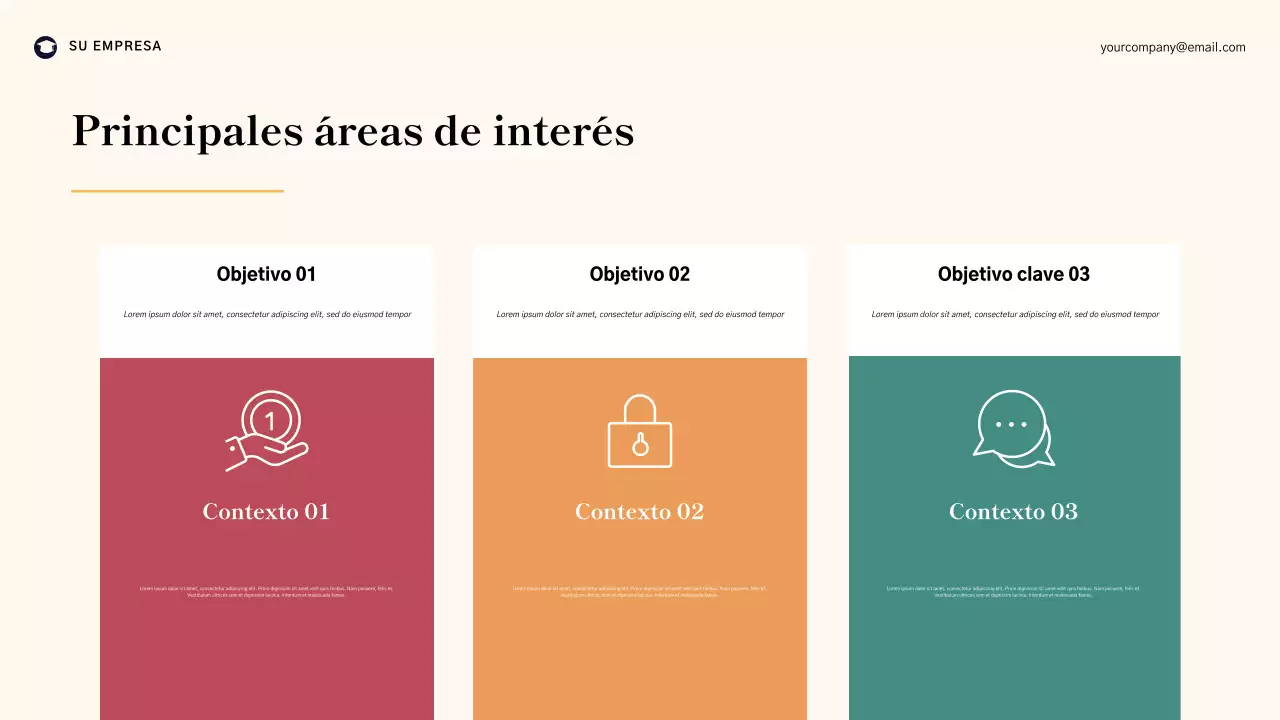 Presentación general del plan de mejora escolar geométrico azul
