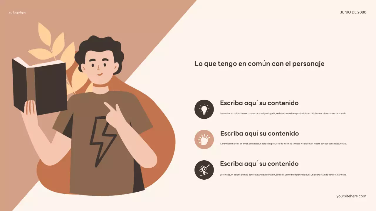 Presentación de libro suave con diseño bohemio floral beige