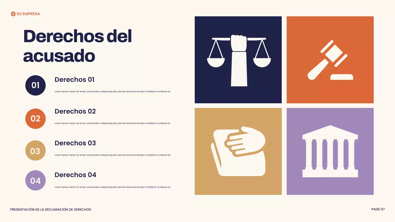 Presentación de la Carta de Derechos Moderna de la Marina y el Naranja