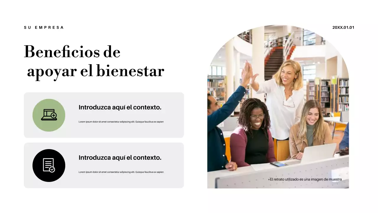 Presentación del anuncio para profesores con diseño abstracto en colores pastel