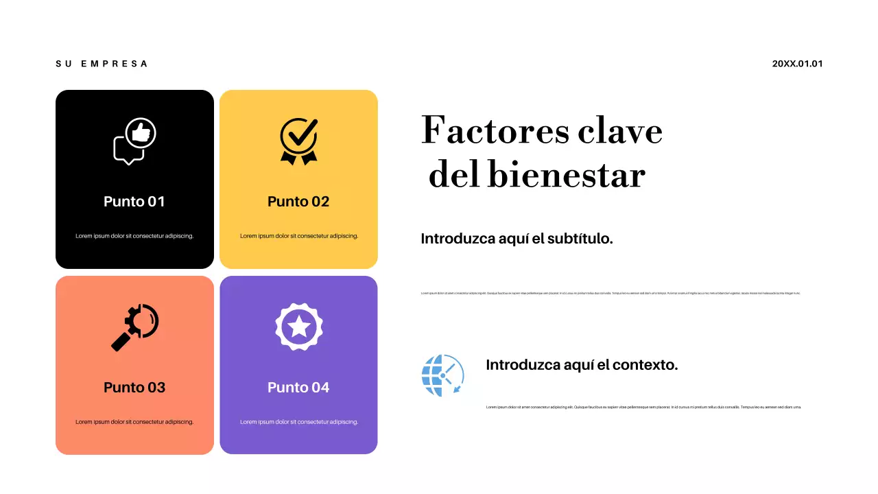 Presentación del anuncio para profesores con diseño abstracto en colores pastel