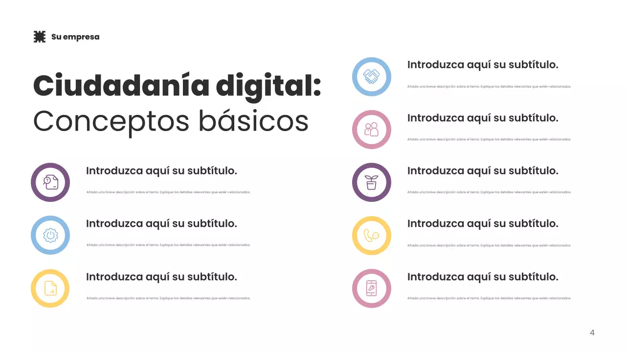 Presentación de promoción de tecnología moderna azul