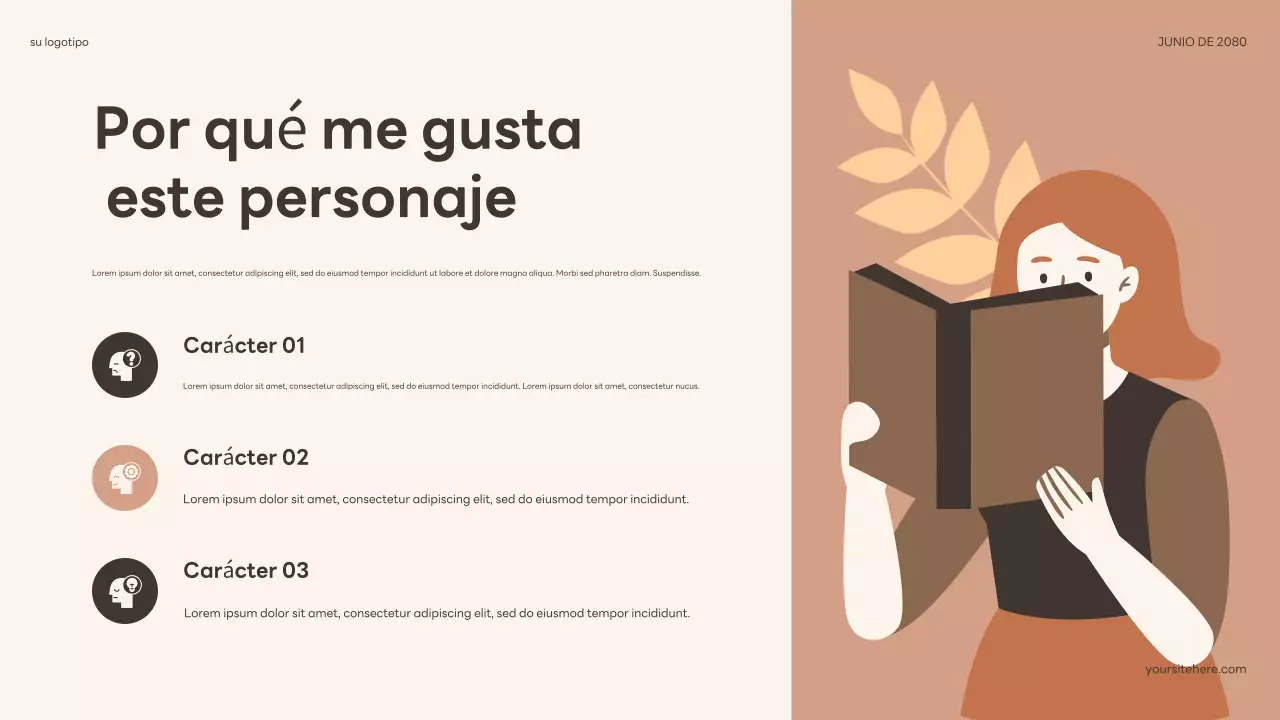 Presentación de libro suave con diseño bohemio floral beige