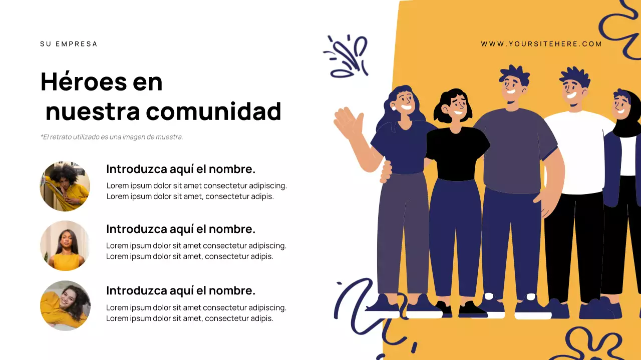 Presentación del anuncio del héroe moderno de la Marina