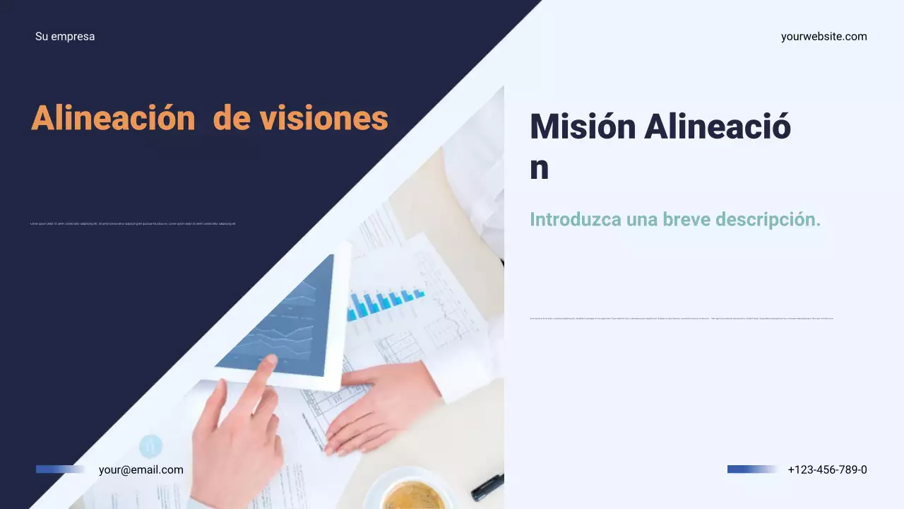 Presentación del plan anual de negocios de Navy Modern