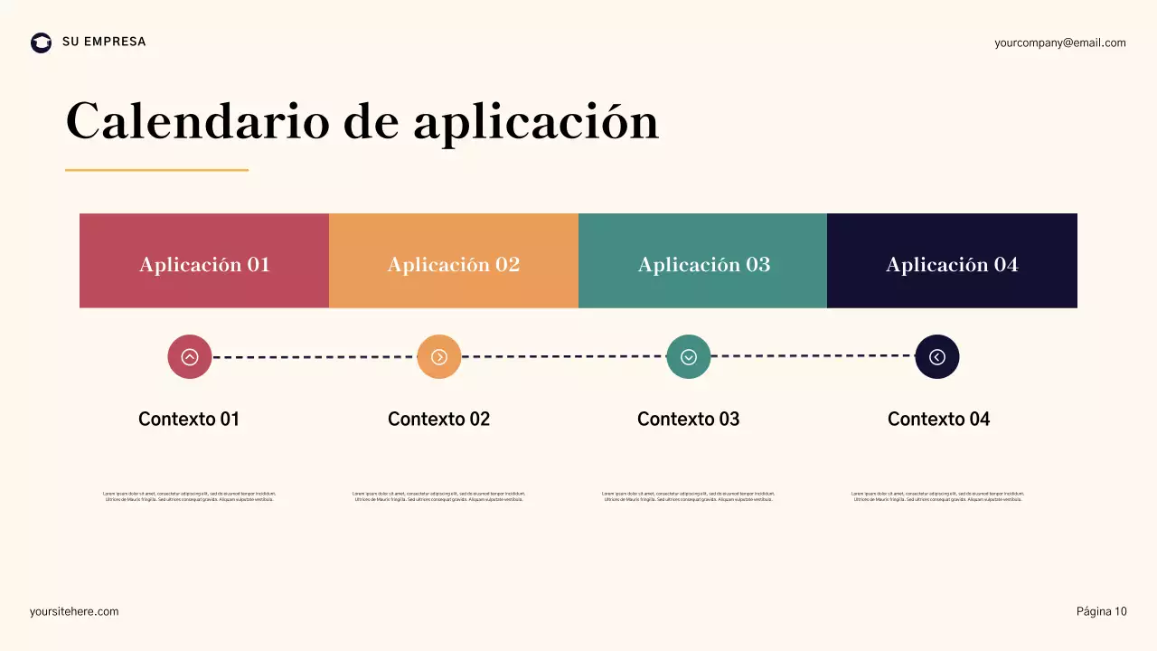 Presentación general del plan de mejora escolar geométrico azul
