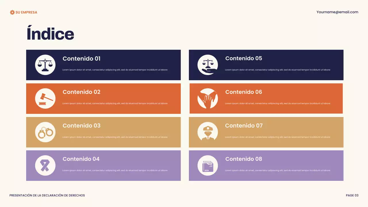 Presentación de la Carta de Derechos Moderna de la Marina y el Naranja