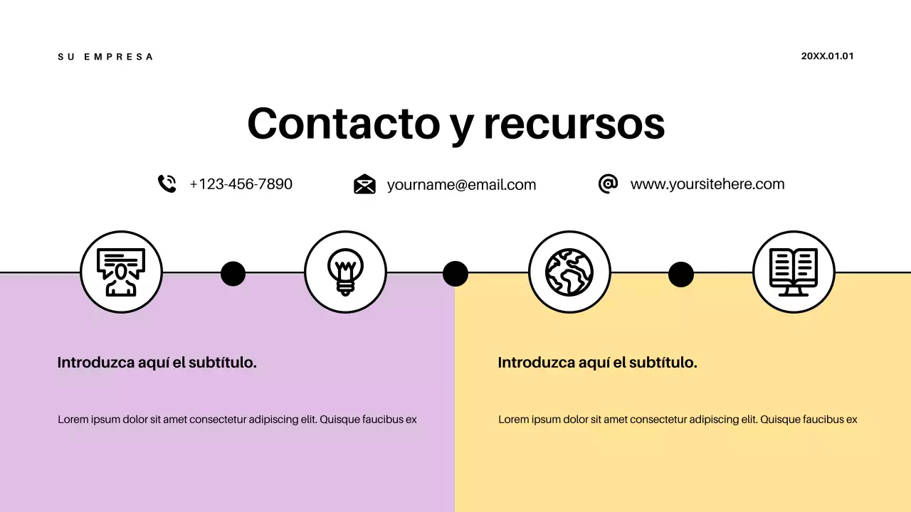 Presentación del anuncio de educación retro púrpura