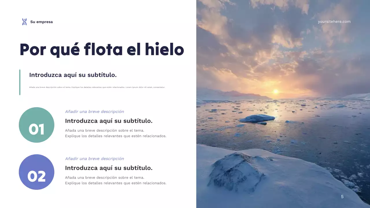 Presentación del anuncio de ciencia moderna de la Marina