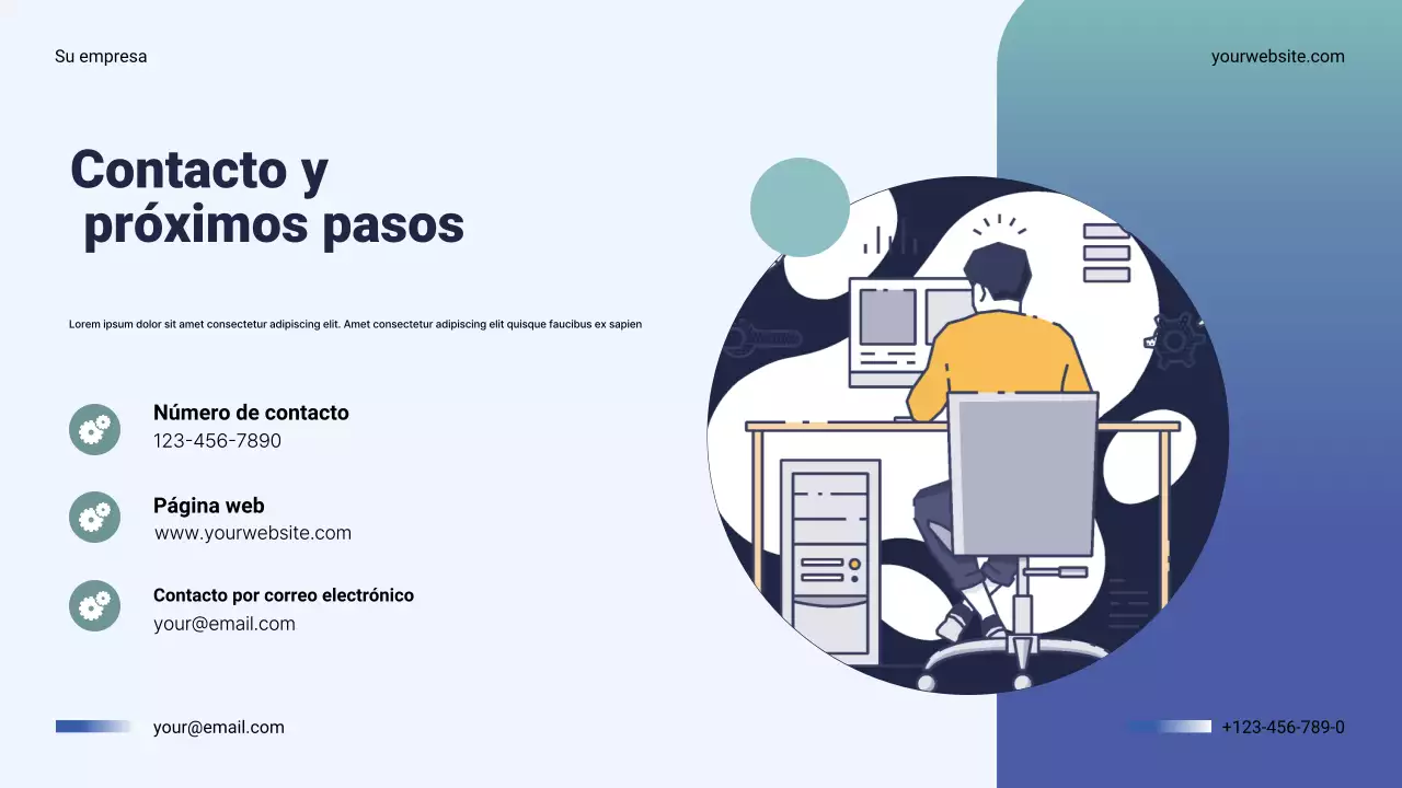 Presentación del plan anual de negocios de Navy Modern