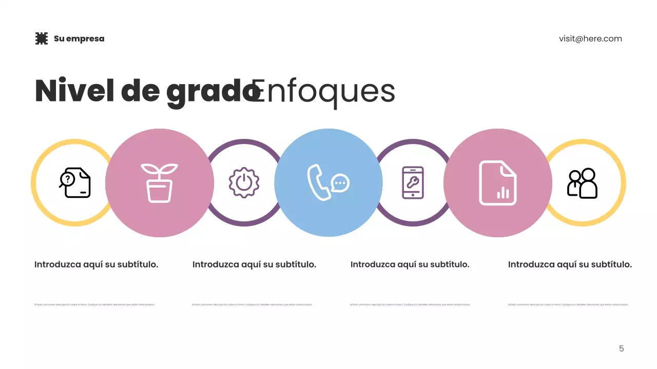 Presentación de promoción de tecnología moderna azul