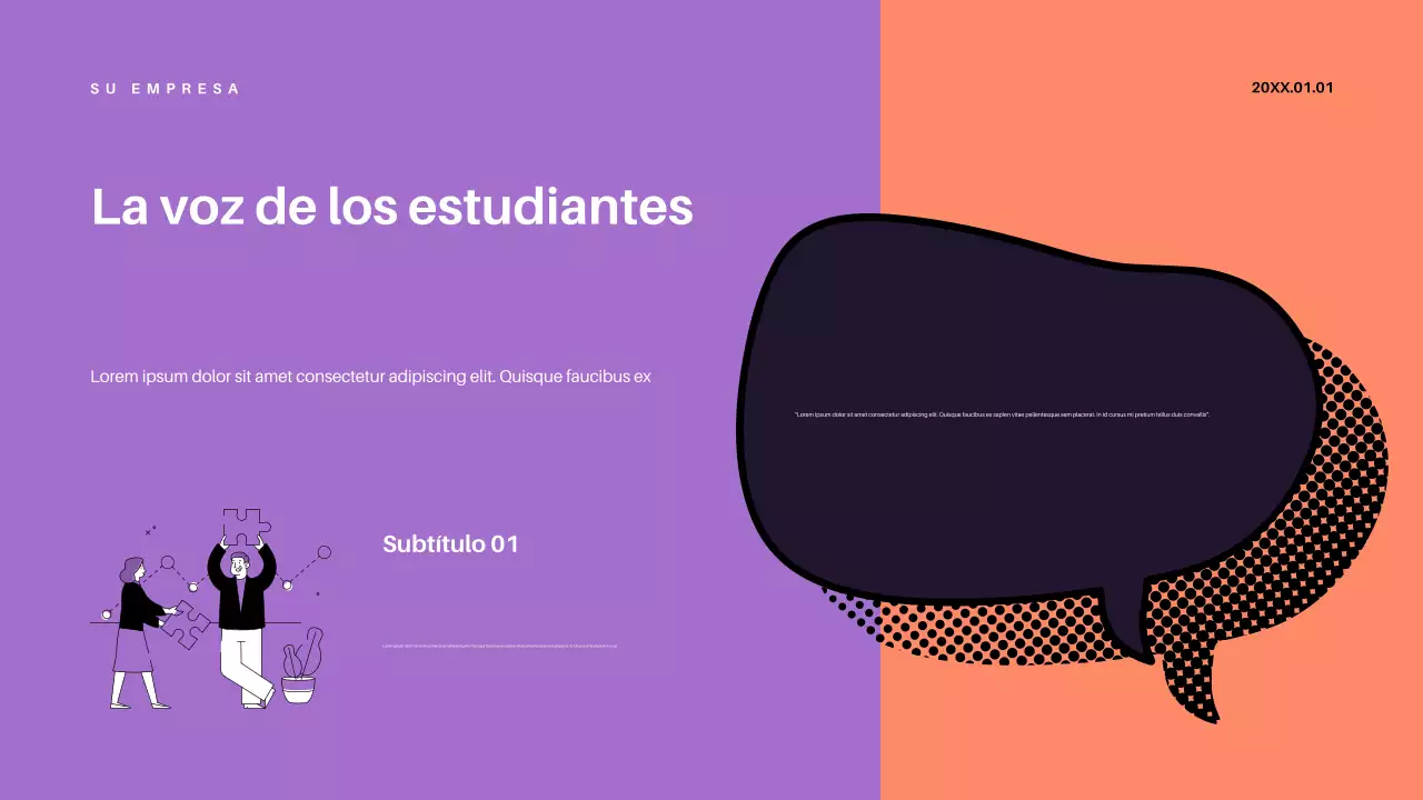 Presentación del anuncio de educación retro púrpura