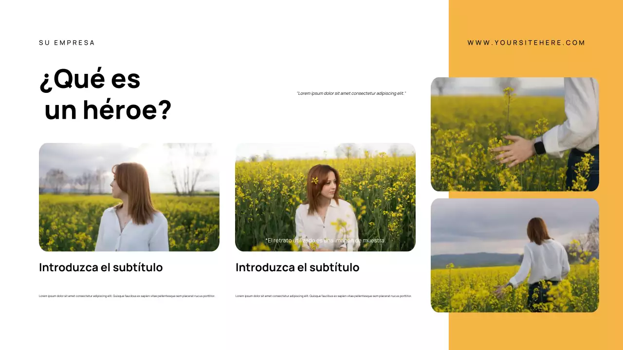 Presentación del anuncio del héroe moderno de la Marina