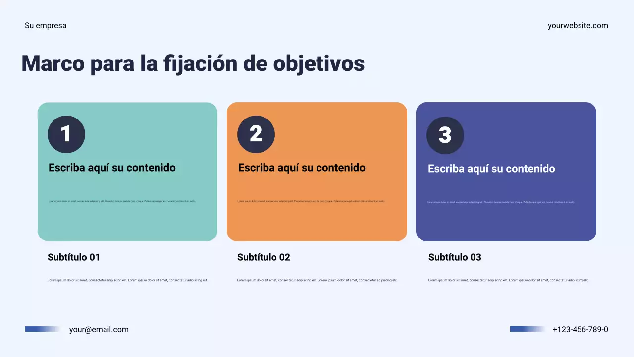 Presentación del plan anual de negocios de Navy Modern