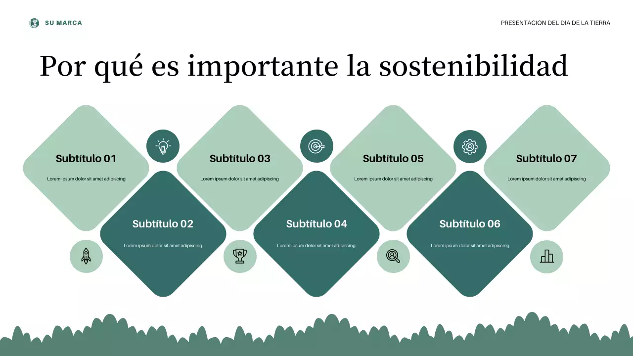 Presentación del anuncio del Día de la Tierra con estética rosa