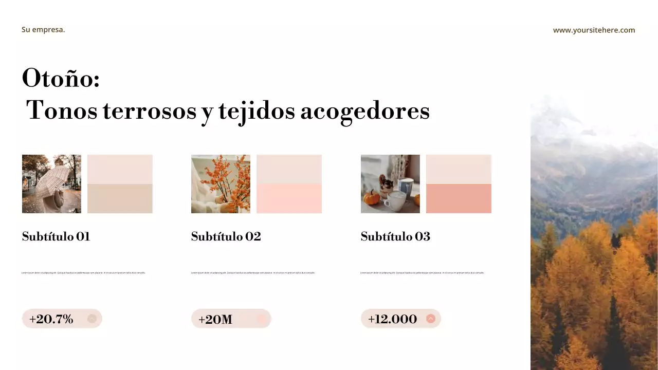 Presentación del anuncio en estilo abstracto beige