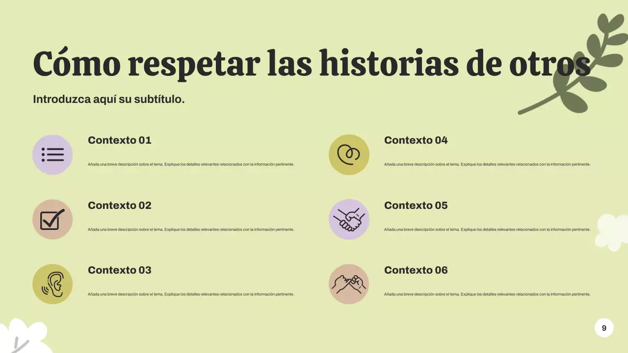 Presentación del anuncio del evento Green Botanical