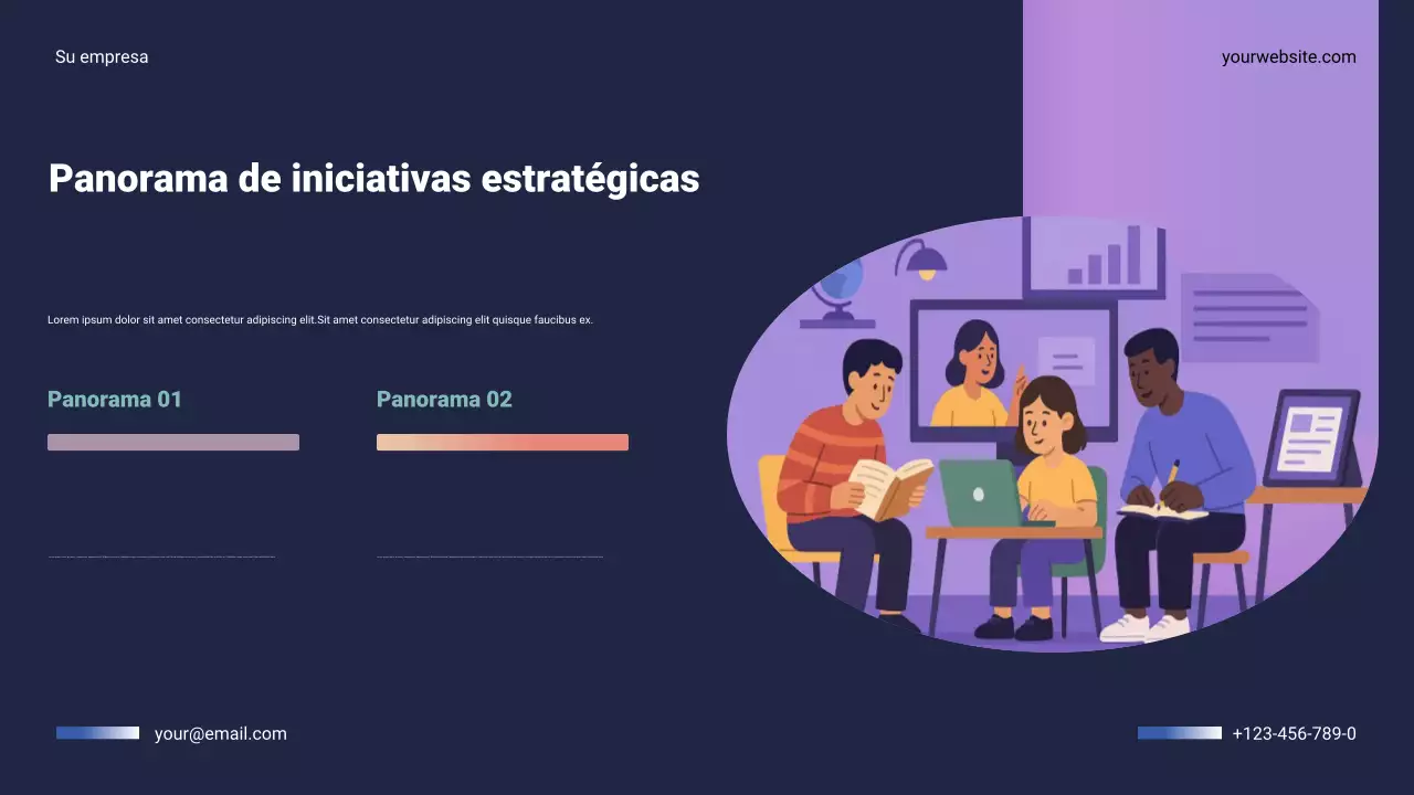 Presentación del plan anual de negocios de Navy Modern