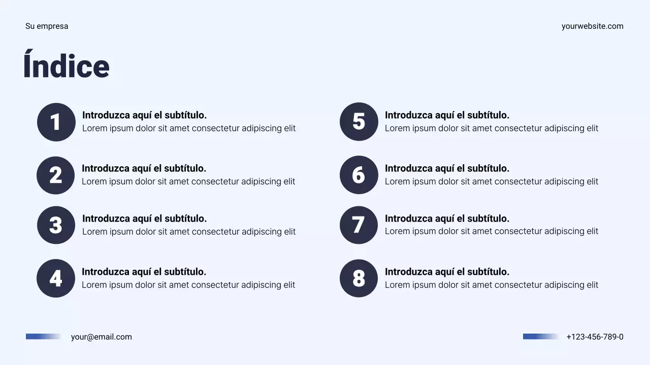 Presentación del plan anual de negocios de Navy Modern