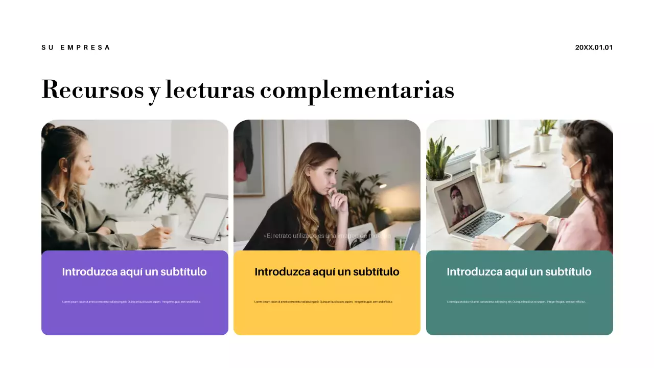 Presentación del anuncio para profesores con diseño abstracto en colores pastel