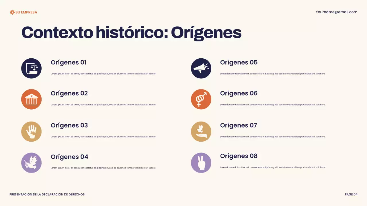 Presentación de la Carta de Derechos Moderna de la Marina y el Naranja