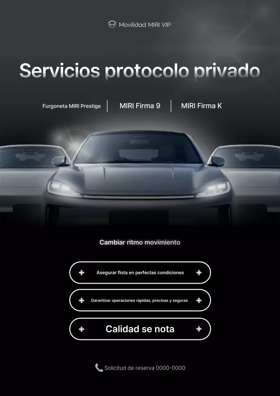 Anuncio de coche de lujo negro