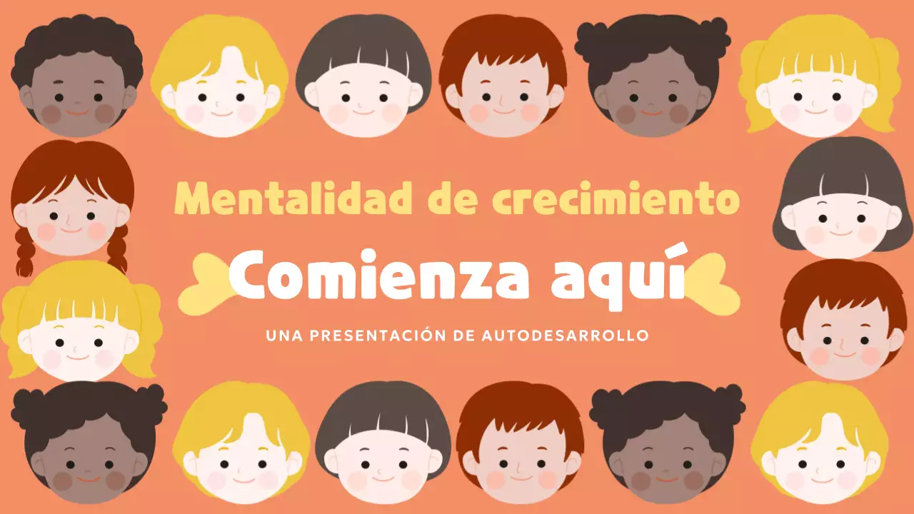 Presentación de mentalidad lúdica naranja