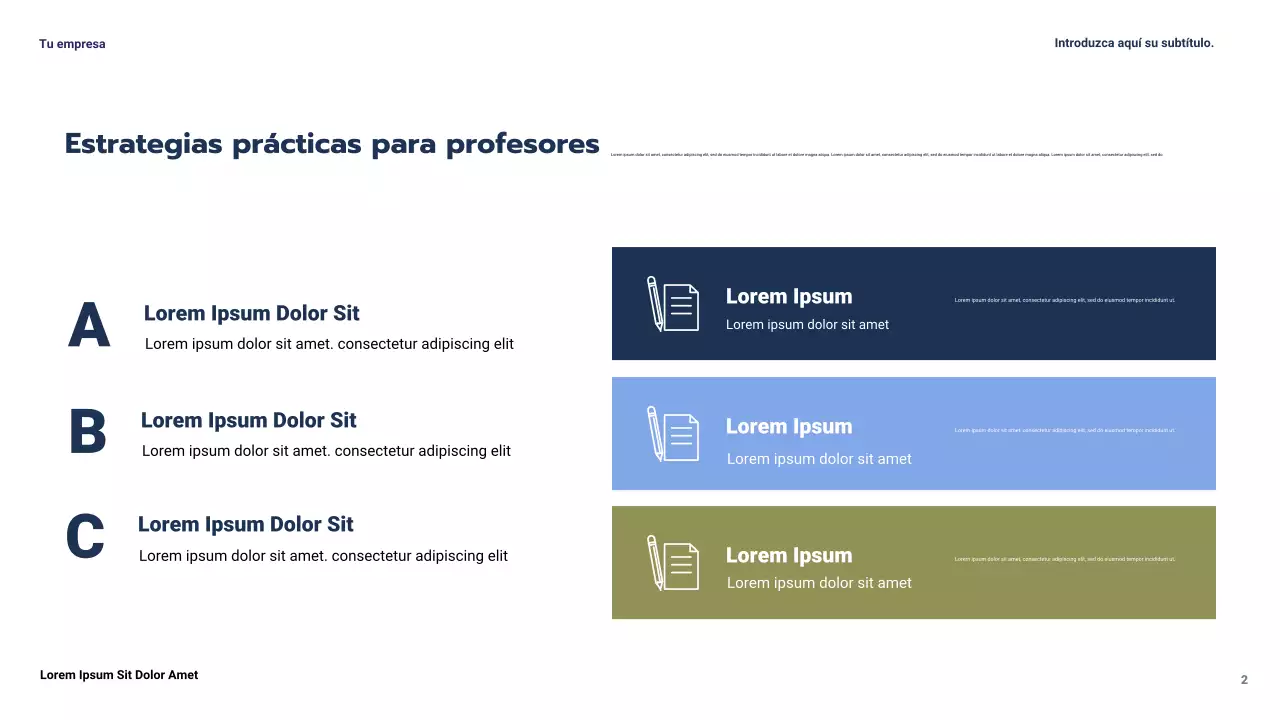 Presentación del caso práctico de Blue Modern Education