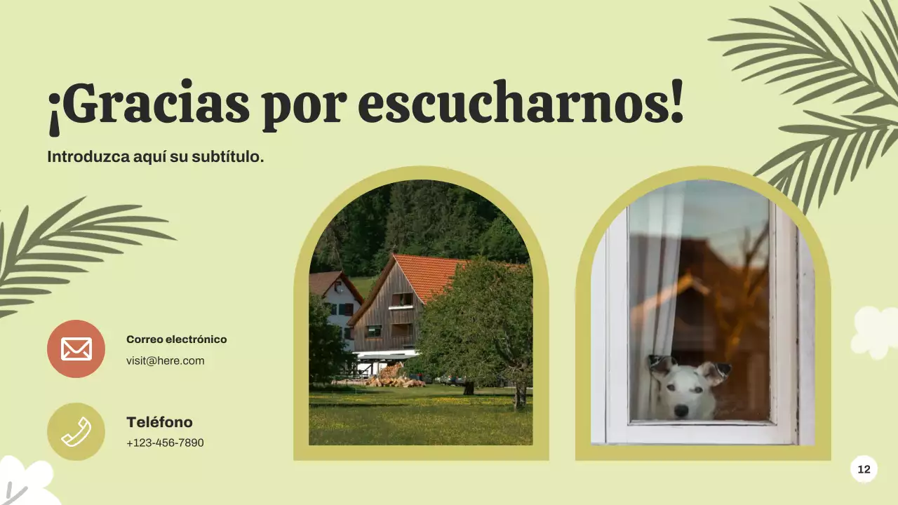 Presentación del anuncio del evento Green Botanical