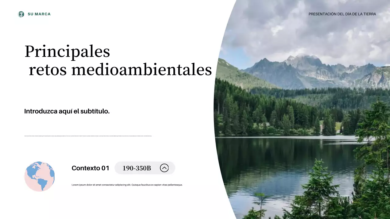 Presentación del anuncio del Día de la Tierra con estética rosa