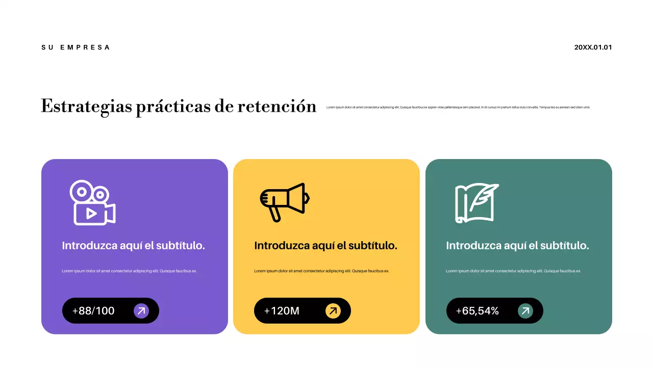 Presentación del anuncio para profesores con diseño abstracto en colores pastel