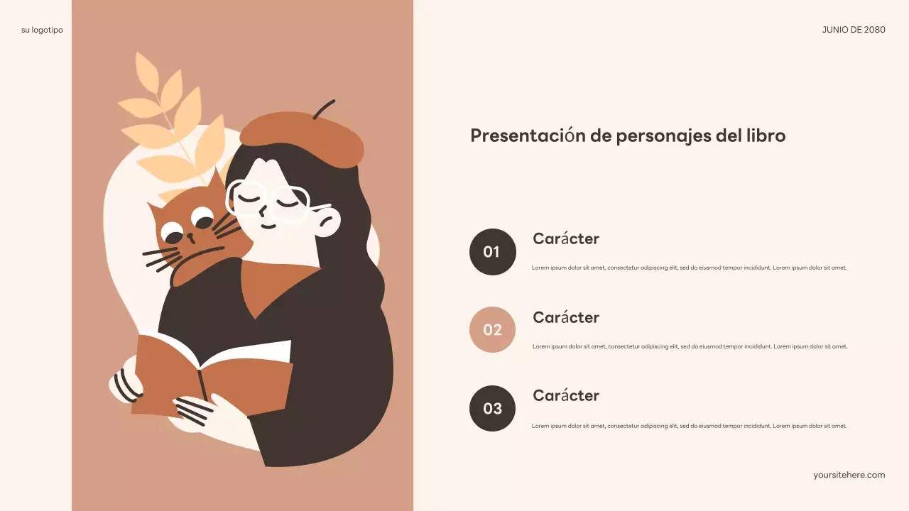 Presentación de libro suave con diseño bohemio floral beige