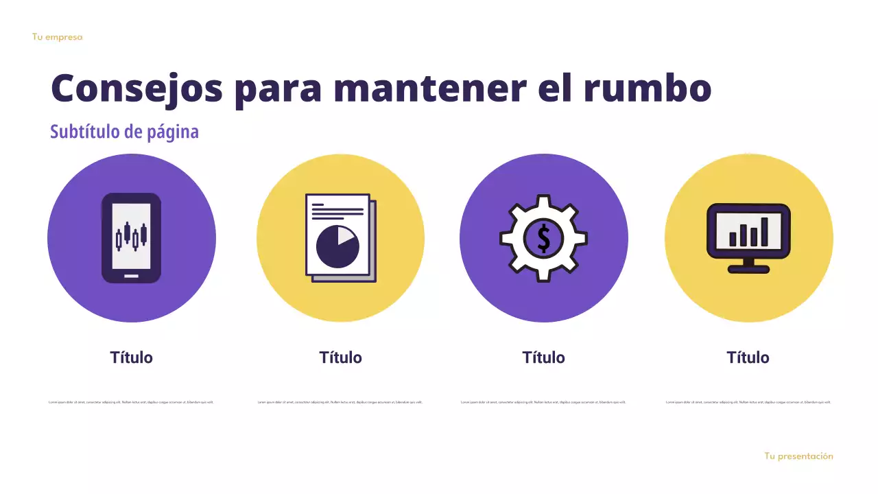 Presentación de presupuesto inteligente de Purple Modern Finance