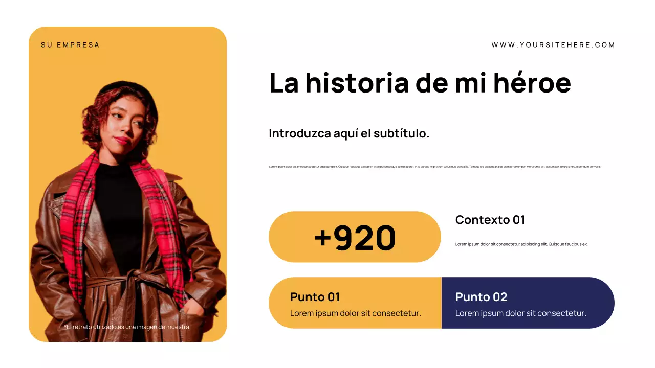 Presentación del anuncio del héroe moderno de la Marina