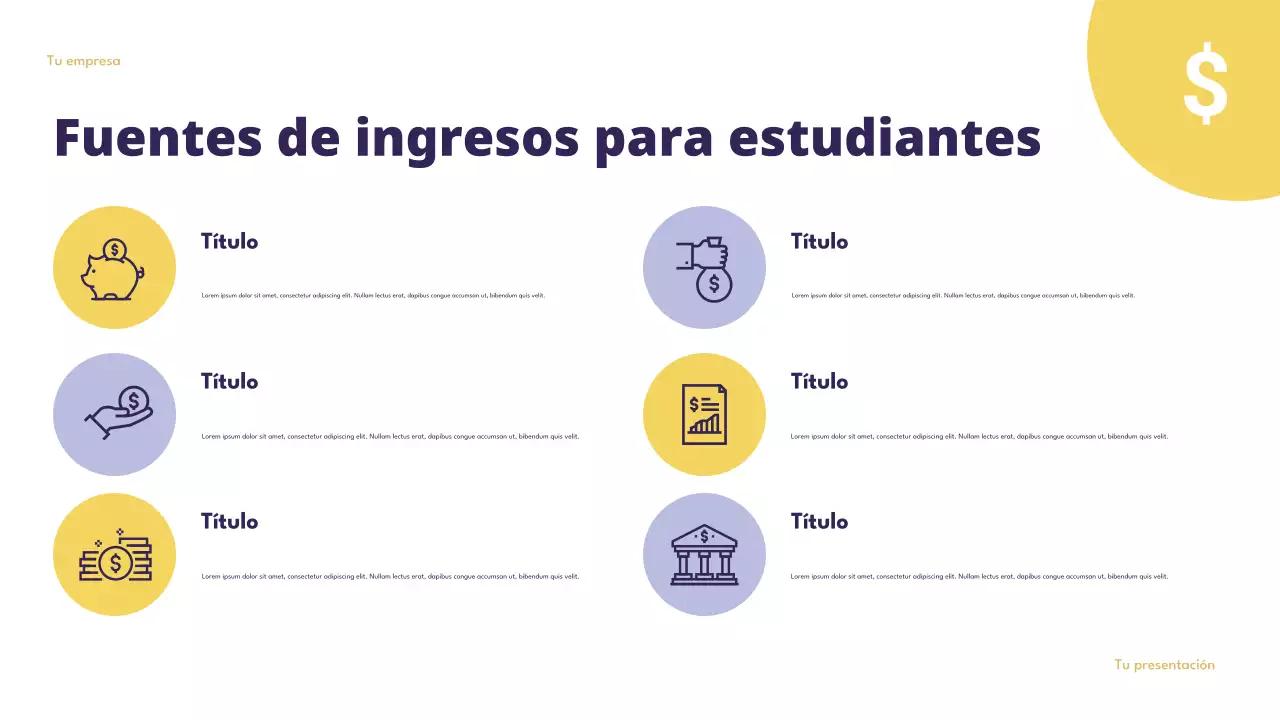 Presentación de presupuesto inteligente de Purple Modern Finance