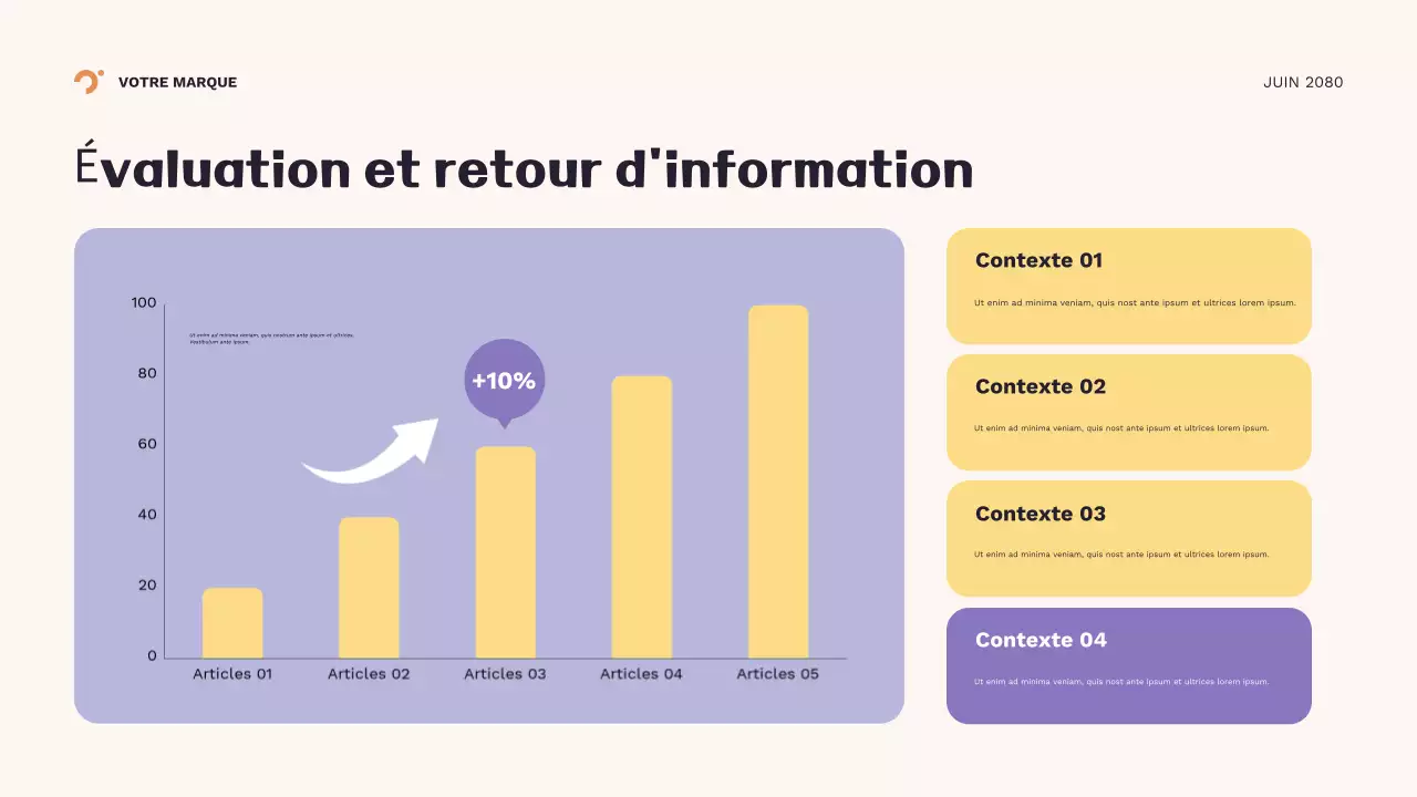 Présentation géométrique orange de la nouvelle année scolaire