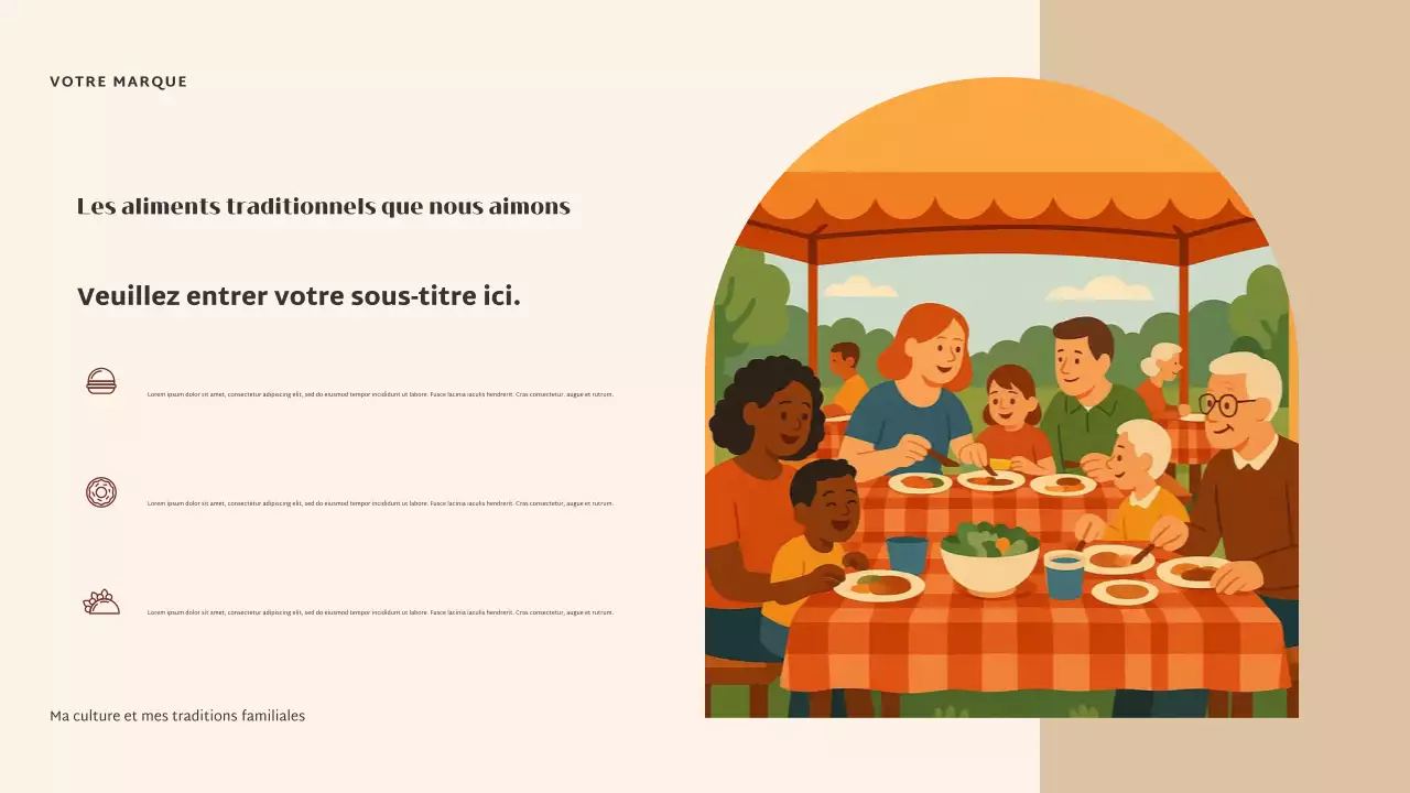 Présentation de la culture élégante beige