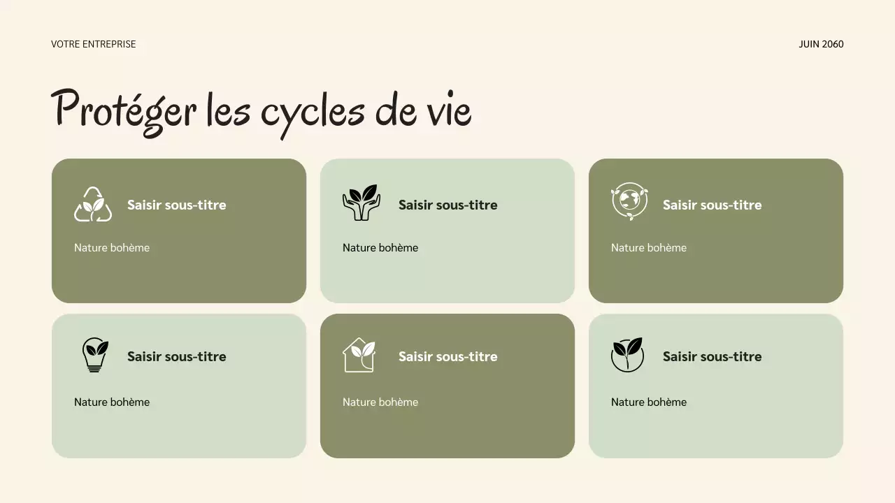 Présentation des cycles de vie de la nature botanique de la sauge