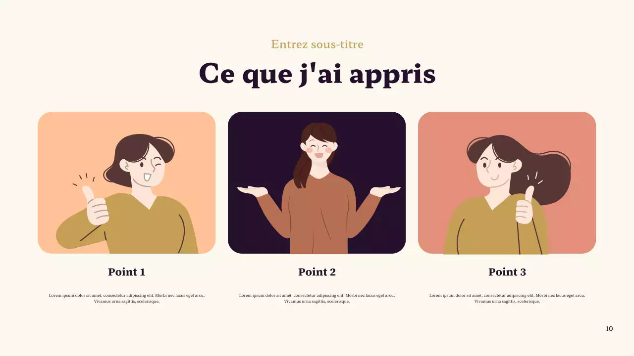 Présentation classique de mon personnage préféré, violet et marron