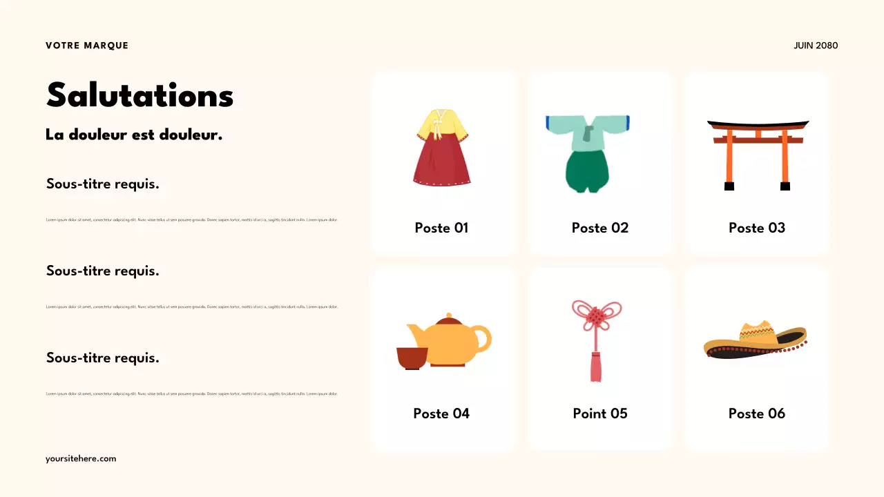 Présentation de la classe multiculturelle rétro orange