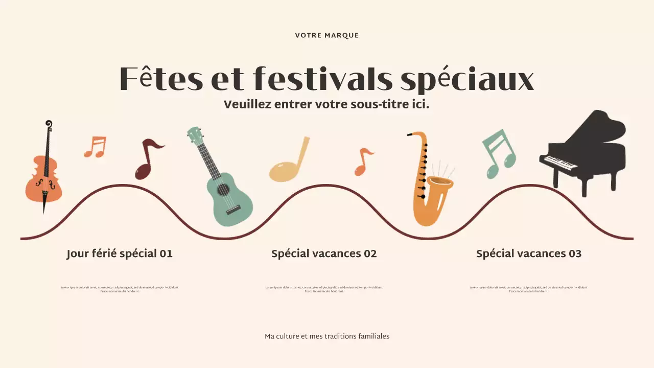 Présentation de la culture élégante beige