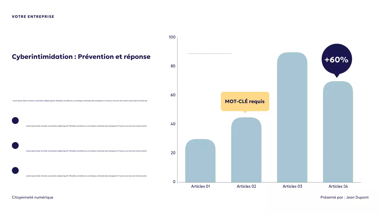 Présentation de la citoyenneté numérique futuriste bleue