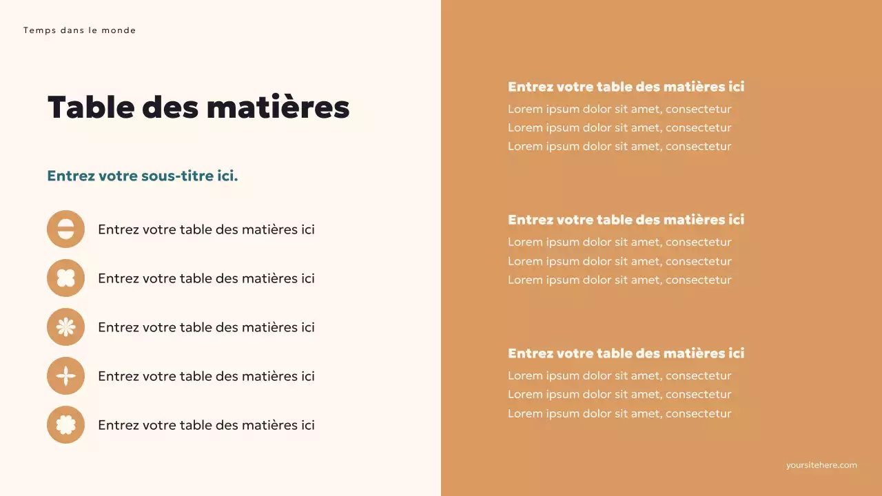 Présentation météo moderne turquoise